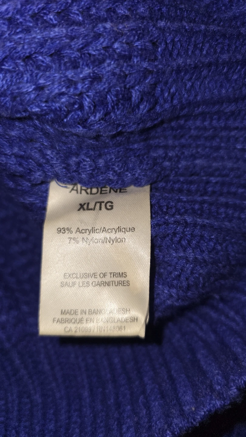 Ardene Blue Knit Sweater XL/TG - photo 3