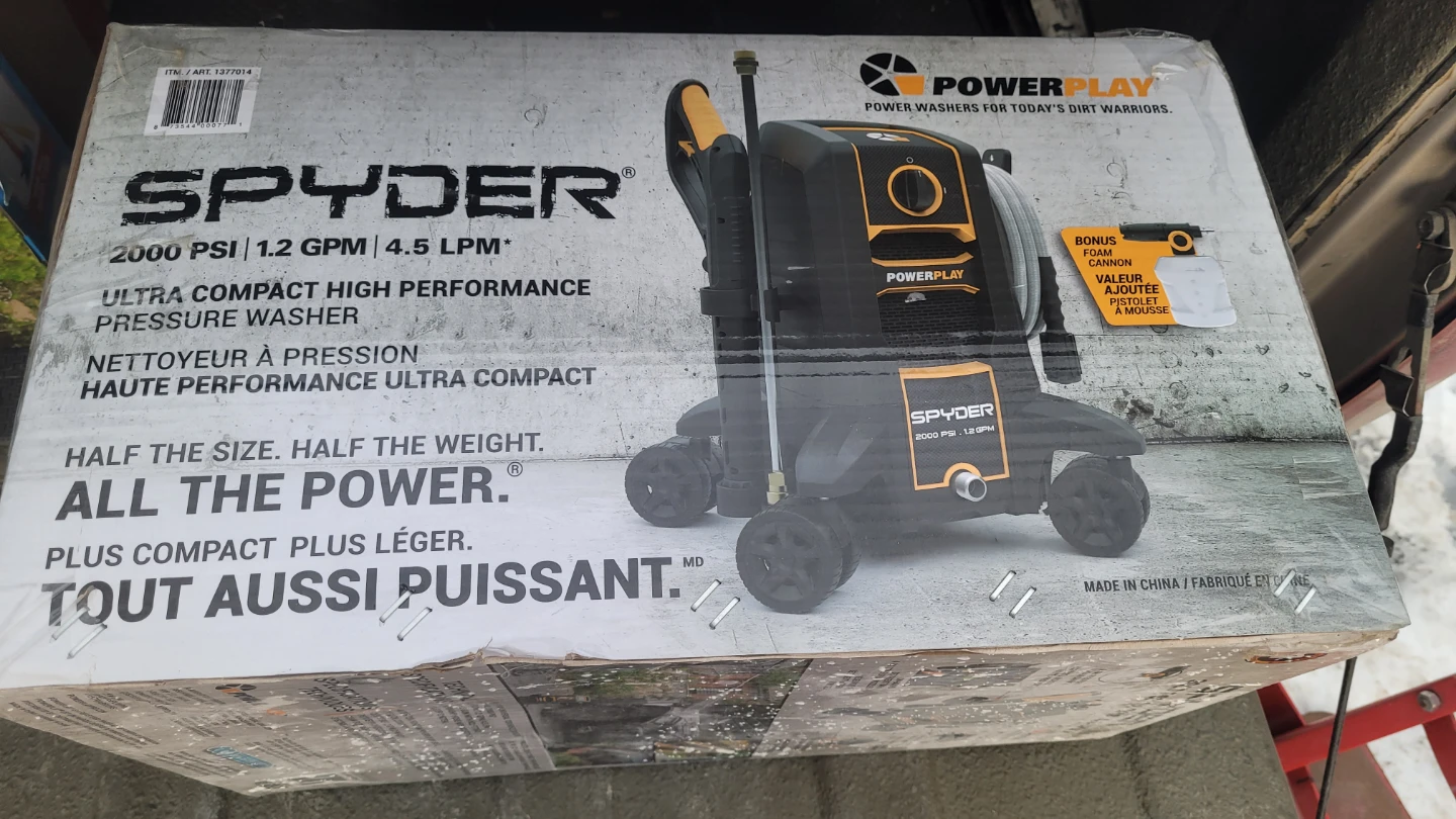 Powerplay SPYDER 2000 PSI Pressure Washer - photo 3