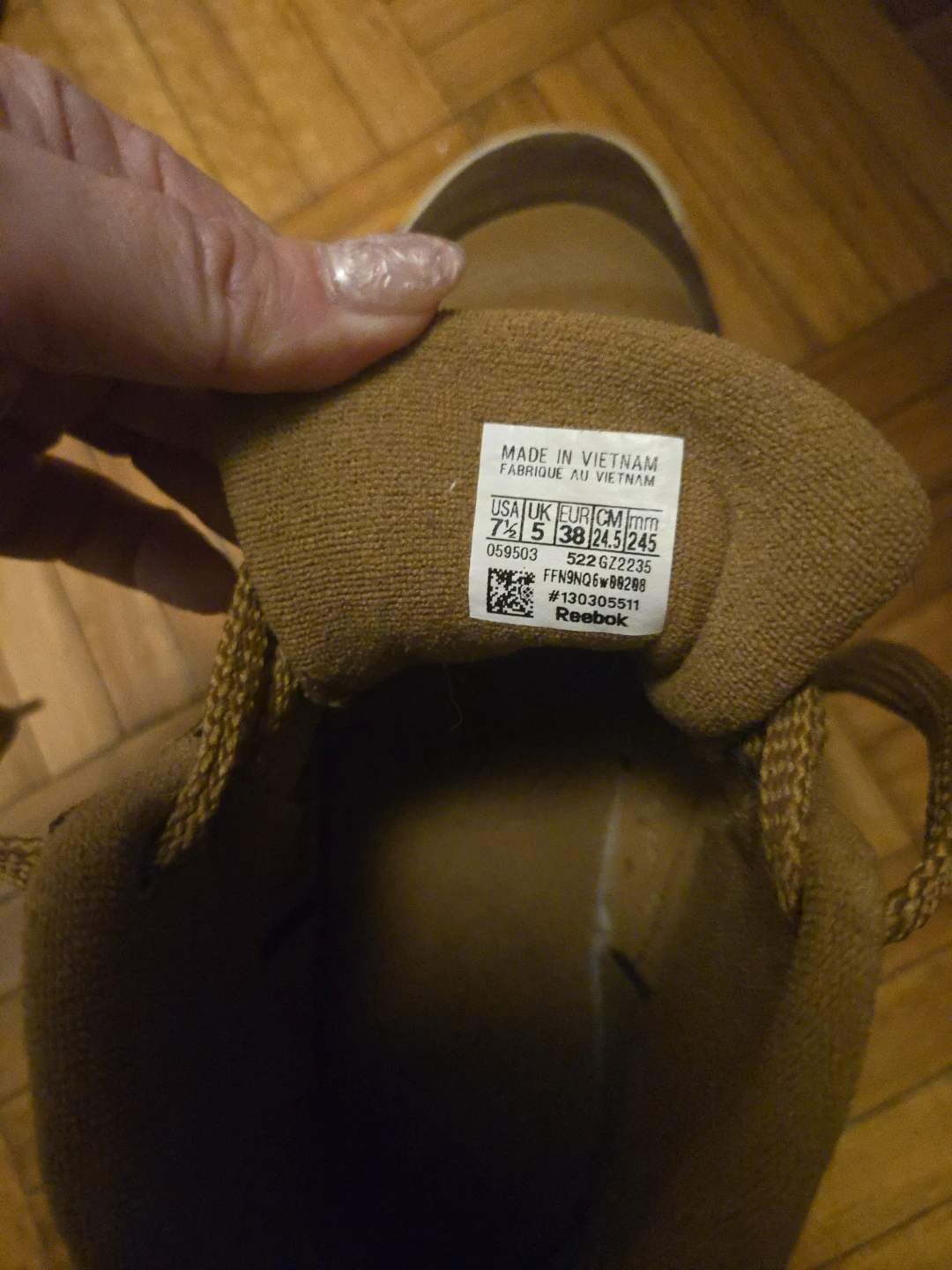 Reebok Mid-Top Sneakers - Brown Leather & Suede - photo 3