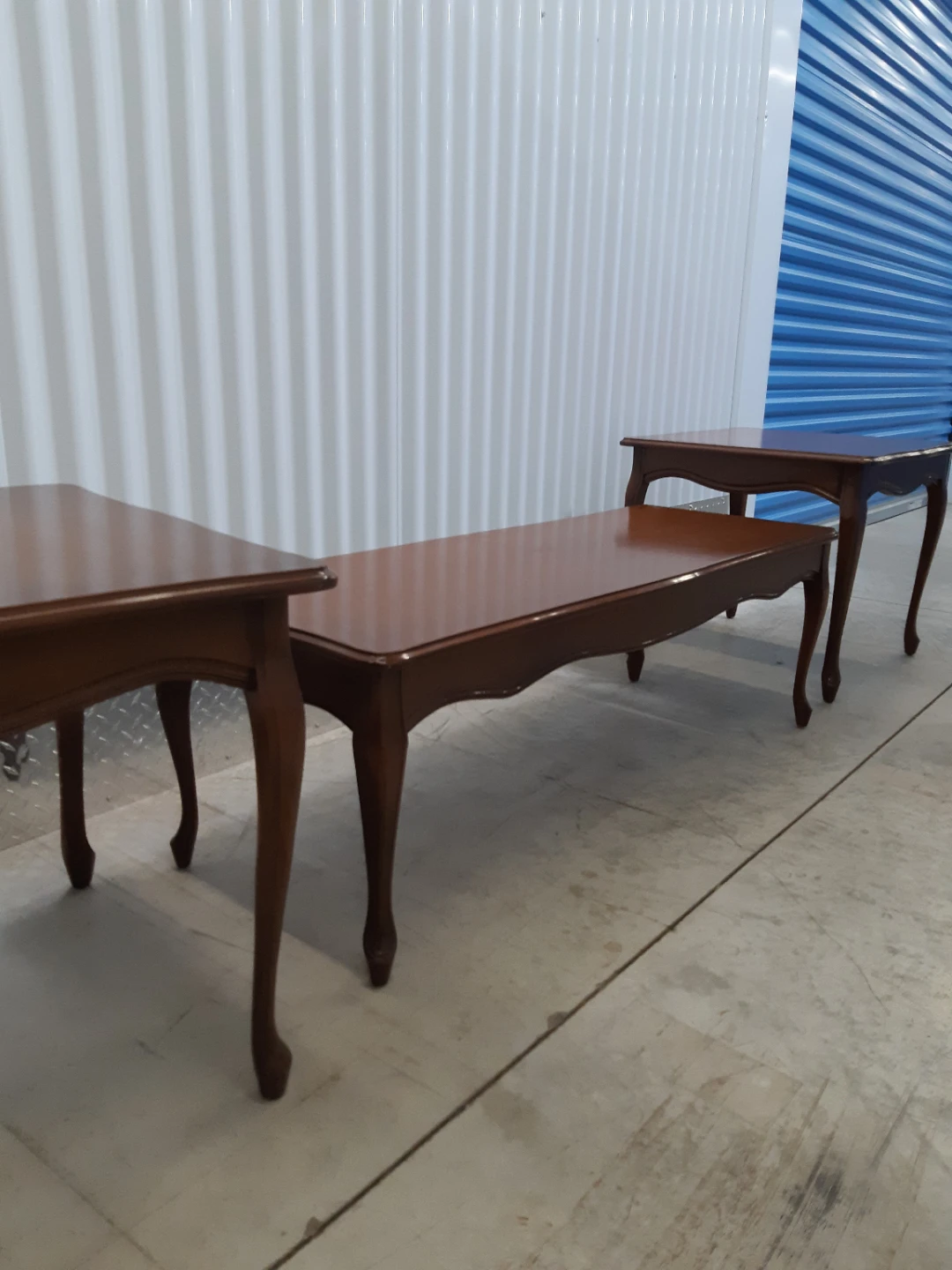 Wooden Coffee and End Tables Set