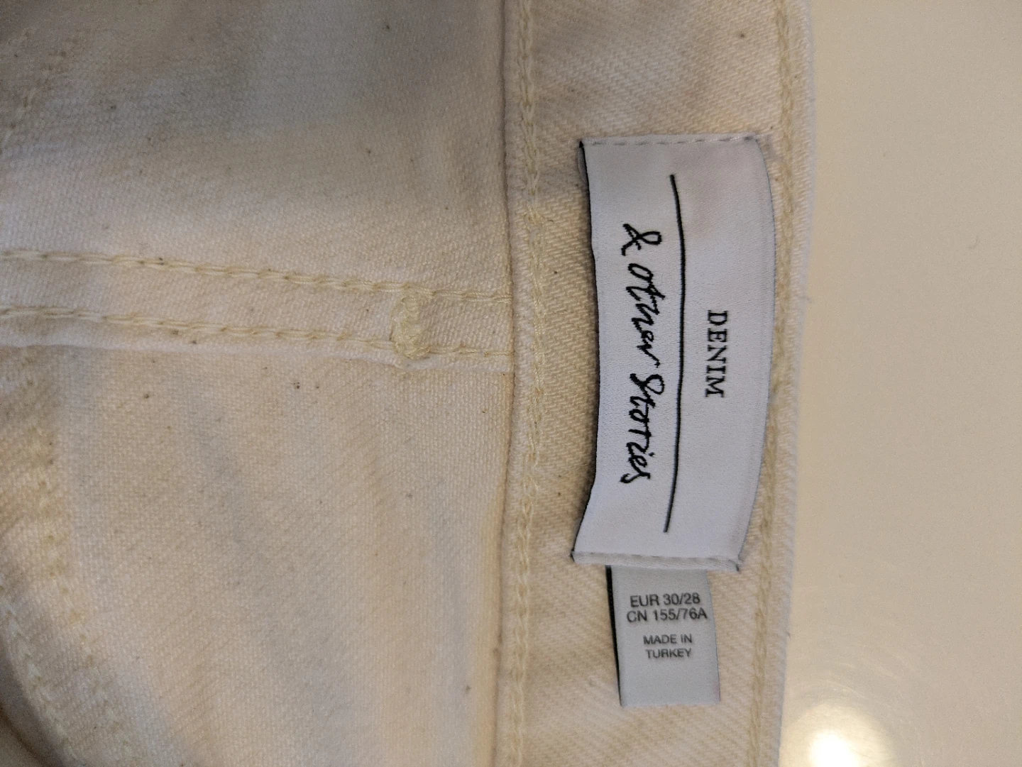 & Other Stories Cream Denim Jeans EUR 30/28 - photo 2