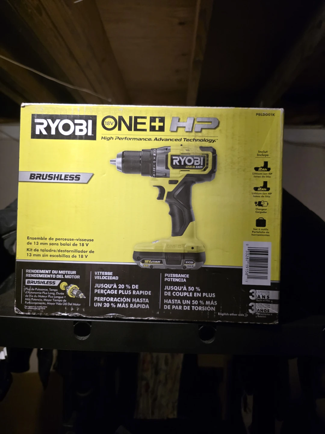 Ryobi ONE+ HP Brushless Cordless Drill Kit