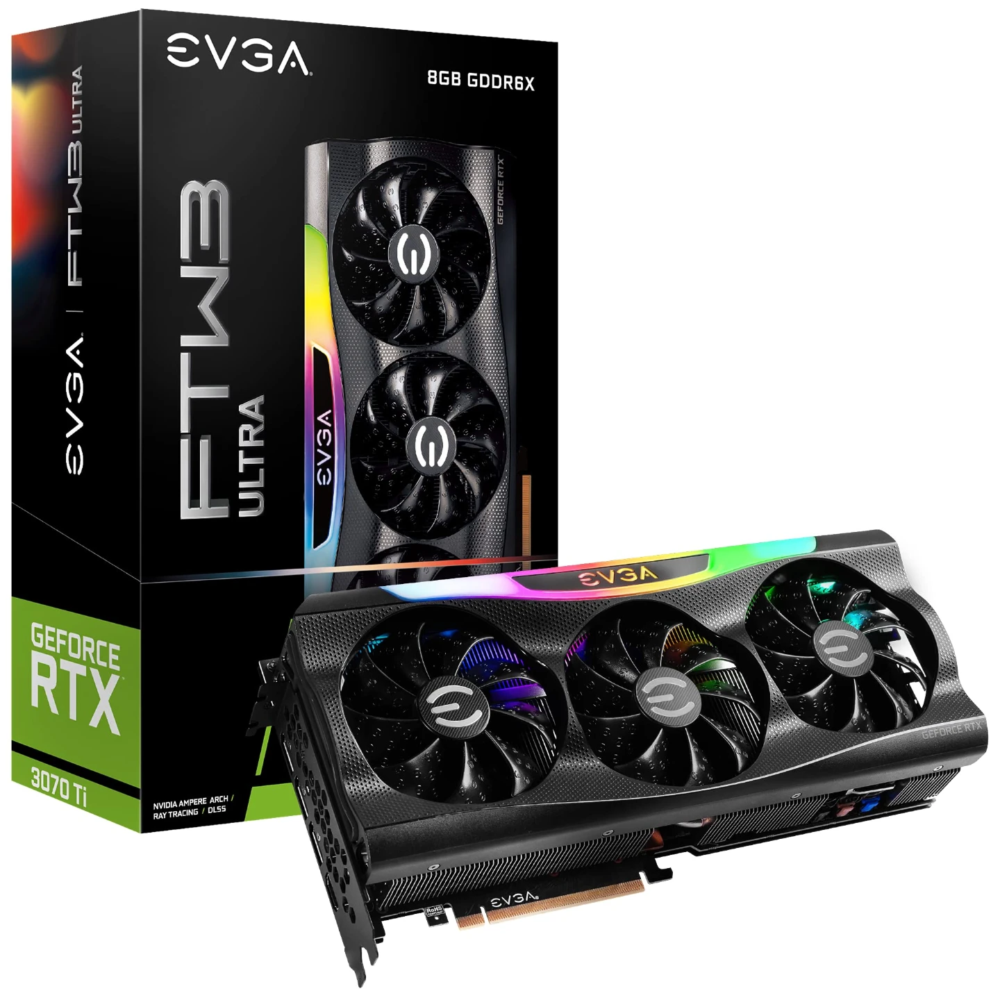 EVGA GeForce RTX 3070 Ti FTW3 Ultra 8GB GDDR6X Graphics Card