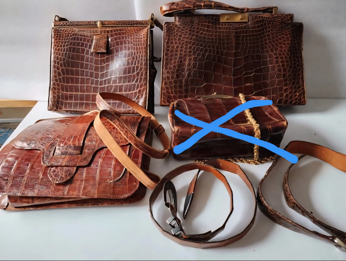 ALLIGATOR BAGS AND BELTS