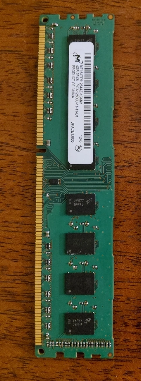 Micron MT16JTF51264AZ 4GB DDR3 RAM PC3-12800U