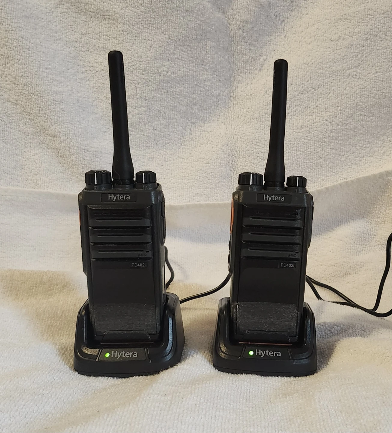 Hytera PD402i Walkie Talkie with charger 2 Qty - Pre-owned