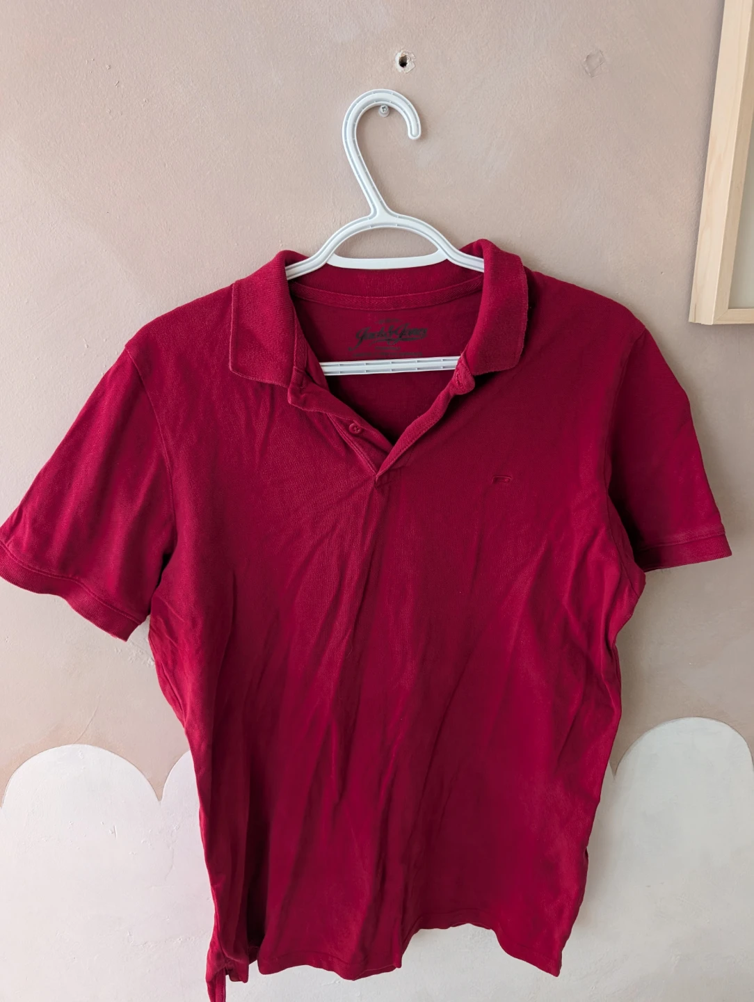 Jack Jones Red Polo Shirt - Medium - photo 3