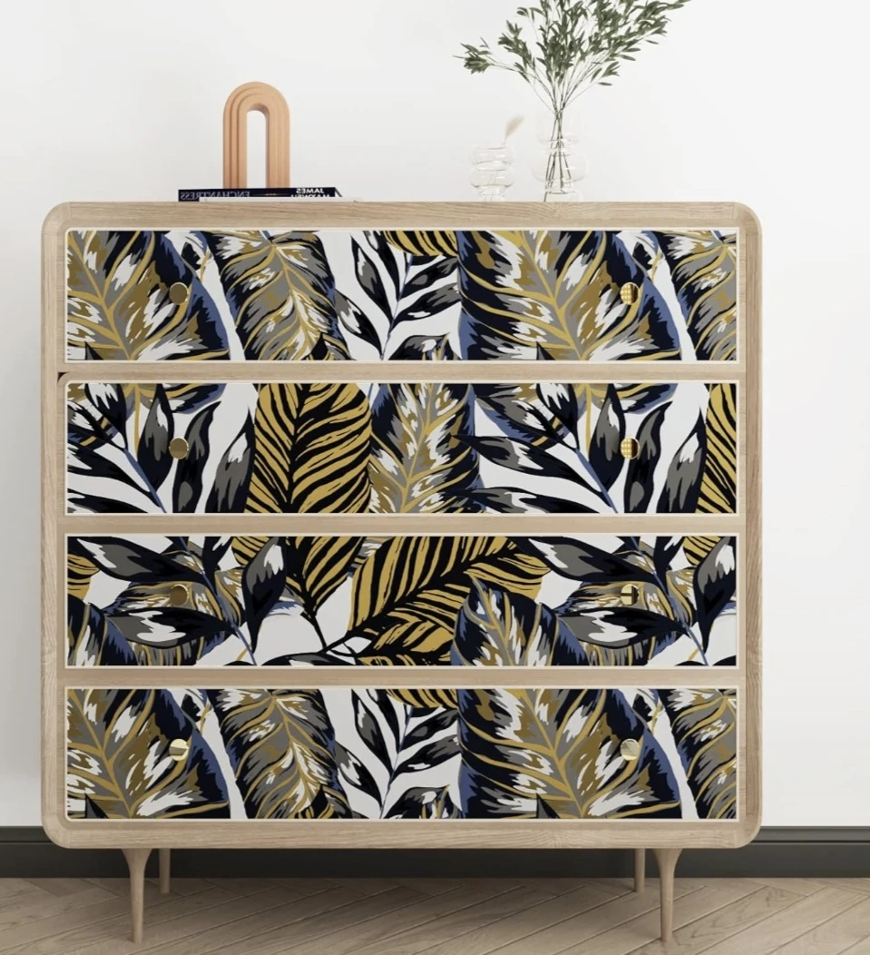 Tropical Leaf Design Peel & Stick Wallpaper 17.5"x78.7" - photo 5