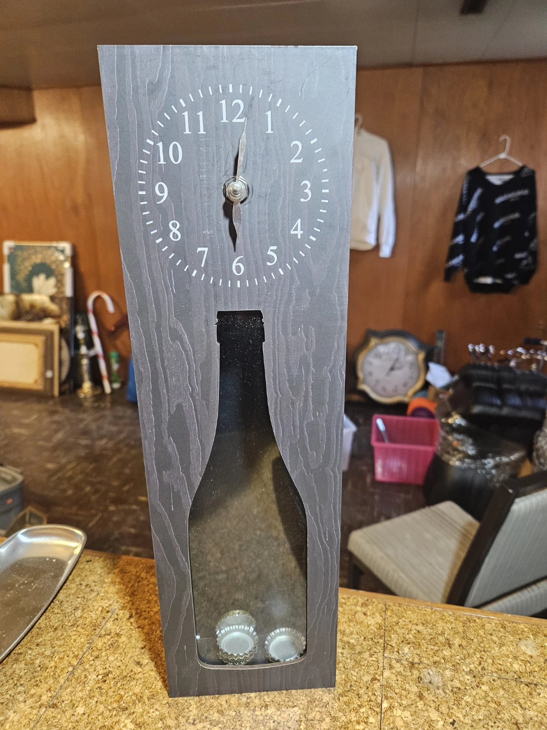 Bottle Shaped Wall Clock - photo 2
