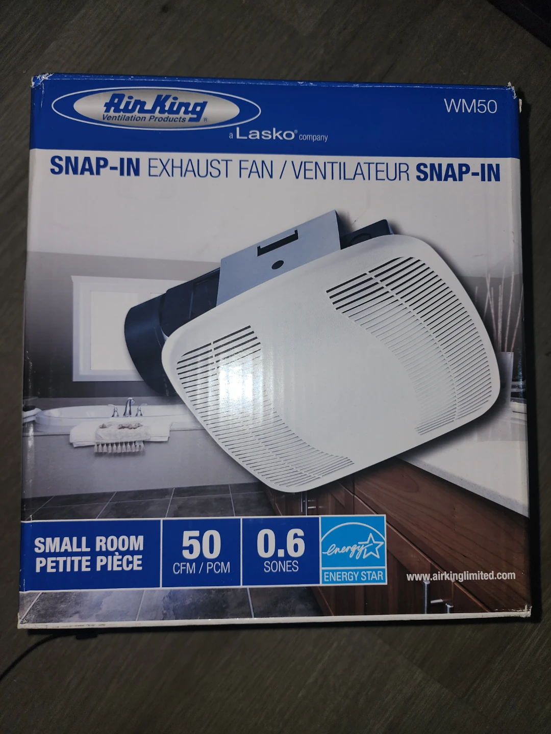 Air King WM50 Snap-In Exhaust Fan (NEW)