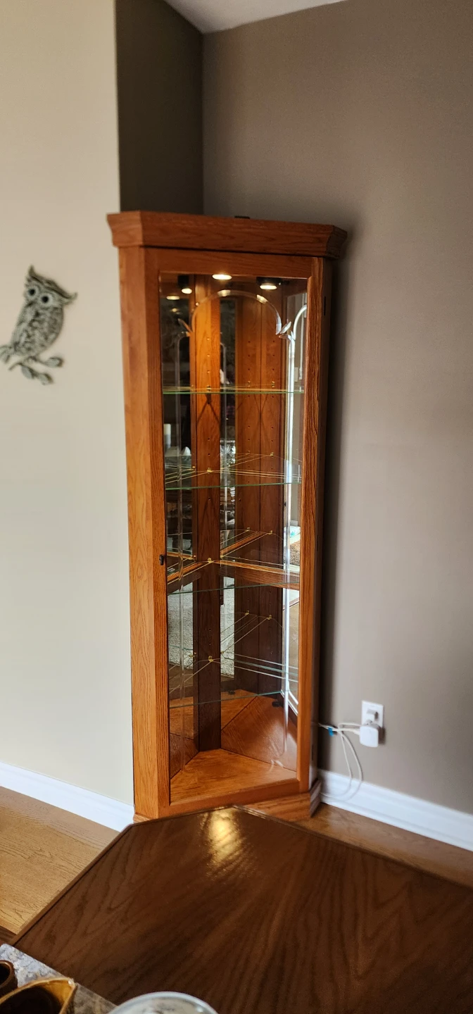 Corner Curio Cabinet