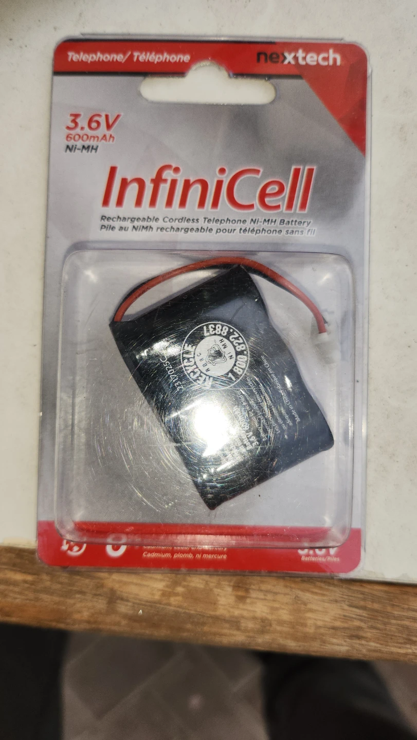 Telephone Battery 3.6V 600mAh Ni-MH