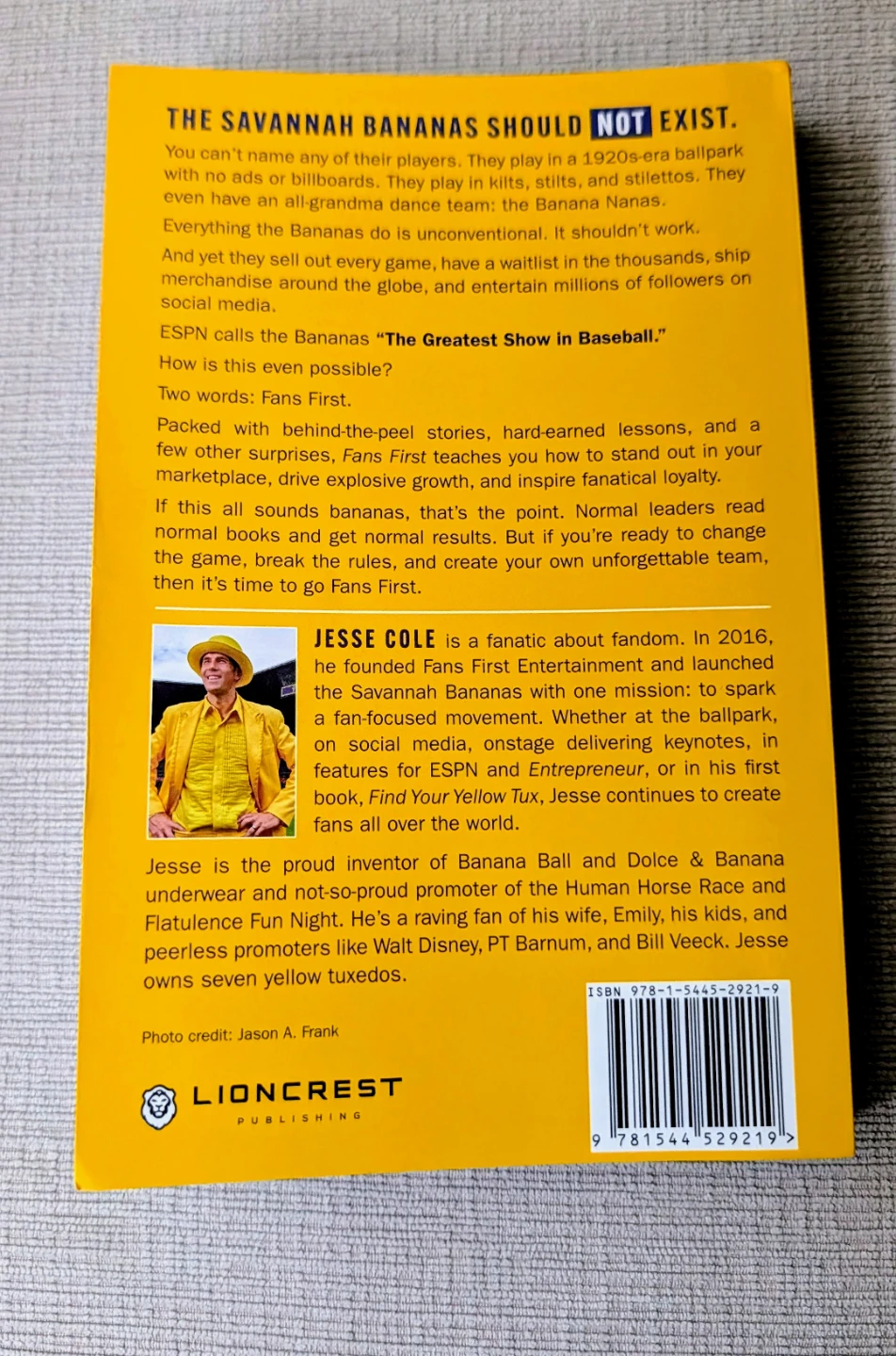 Fans First by Jesse Cole Book - photo 2
