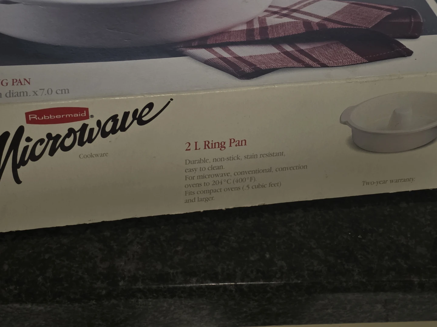 Vintage Rubbermaid Microwave Cookware 2 L Ring Pan - photo 2