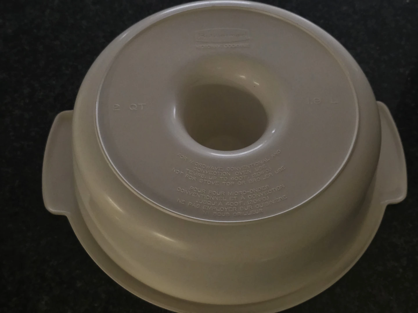 Vintage Rubbermaid Microwave Cookware 2 L Ring Pan - photo 4
