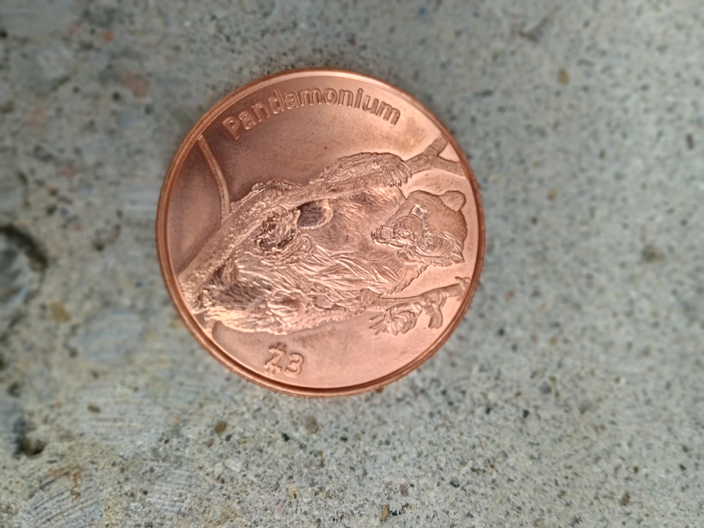 Pandemonium 1 oz 999 Fine Copper Coin - photo 3