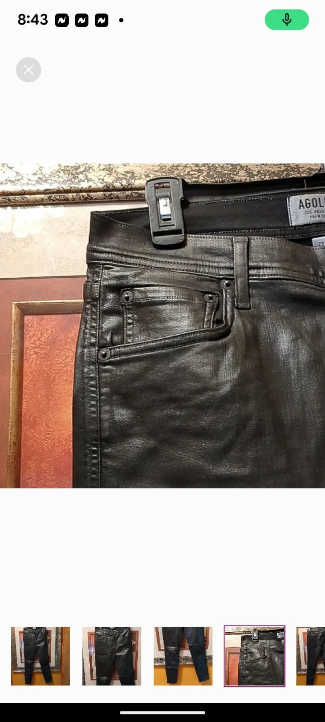 Agolde Black Skinny Jeans Premium Los Angeles - photo 4