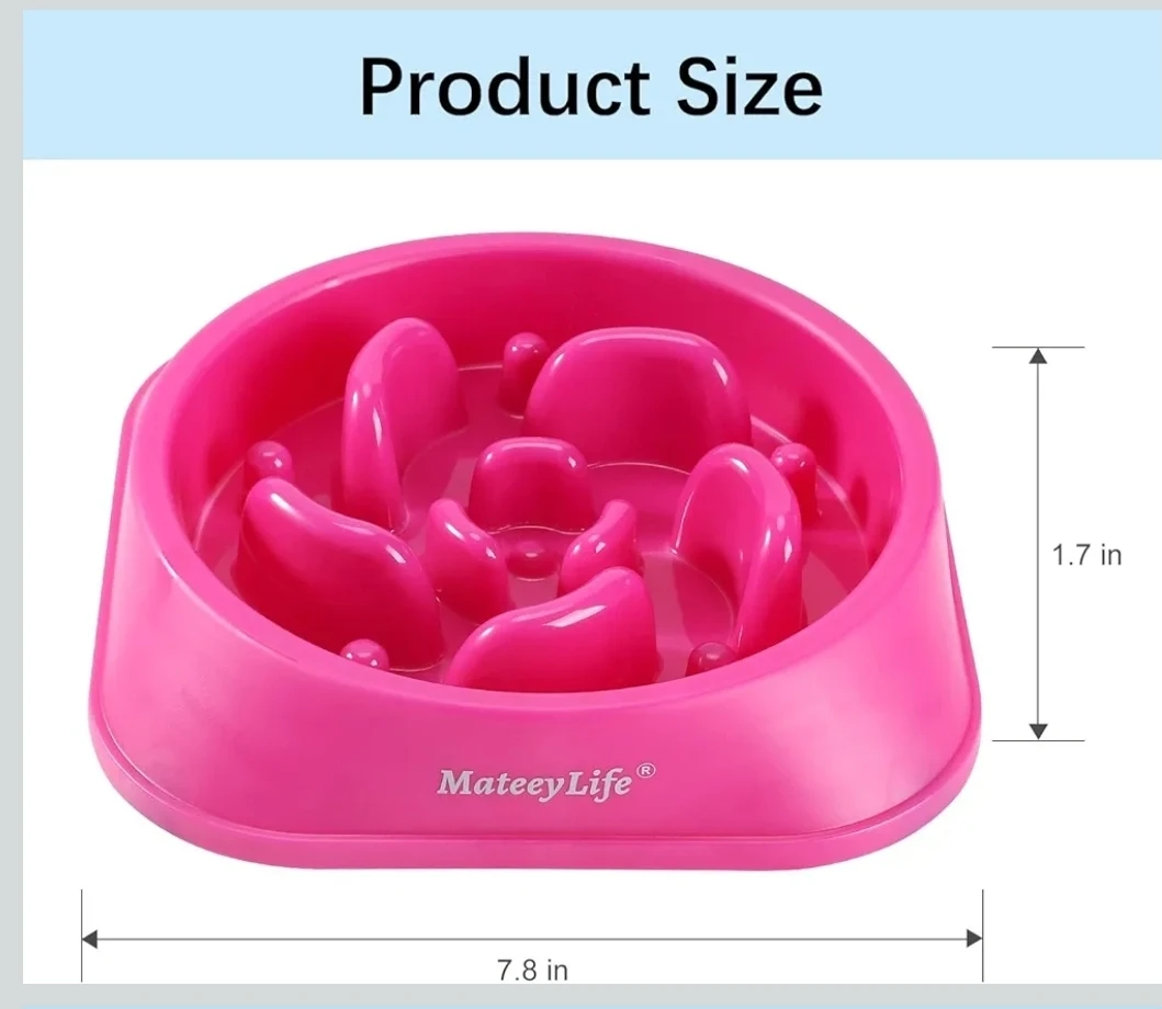 Slow Feeder Dog Bowls (2PCS) Anti-Choking Puzzle Dog Food Bowl - photo 5