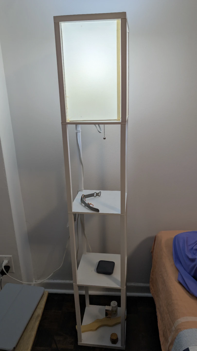 Standing Lamp with Shelves