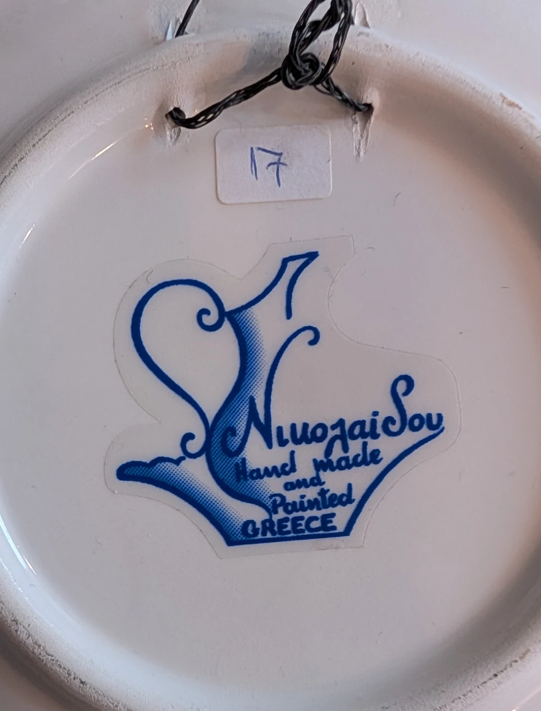 Hand painted plate wall hanging - photo 2