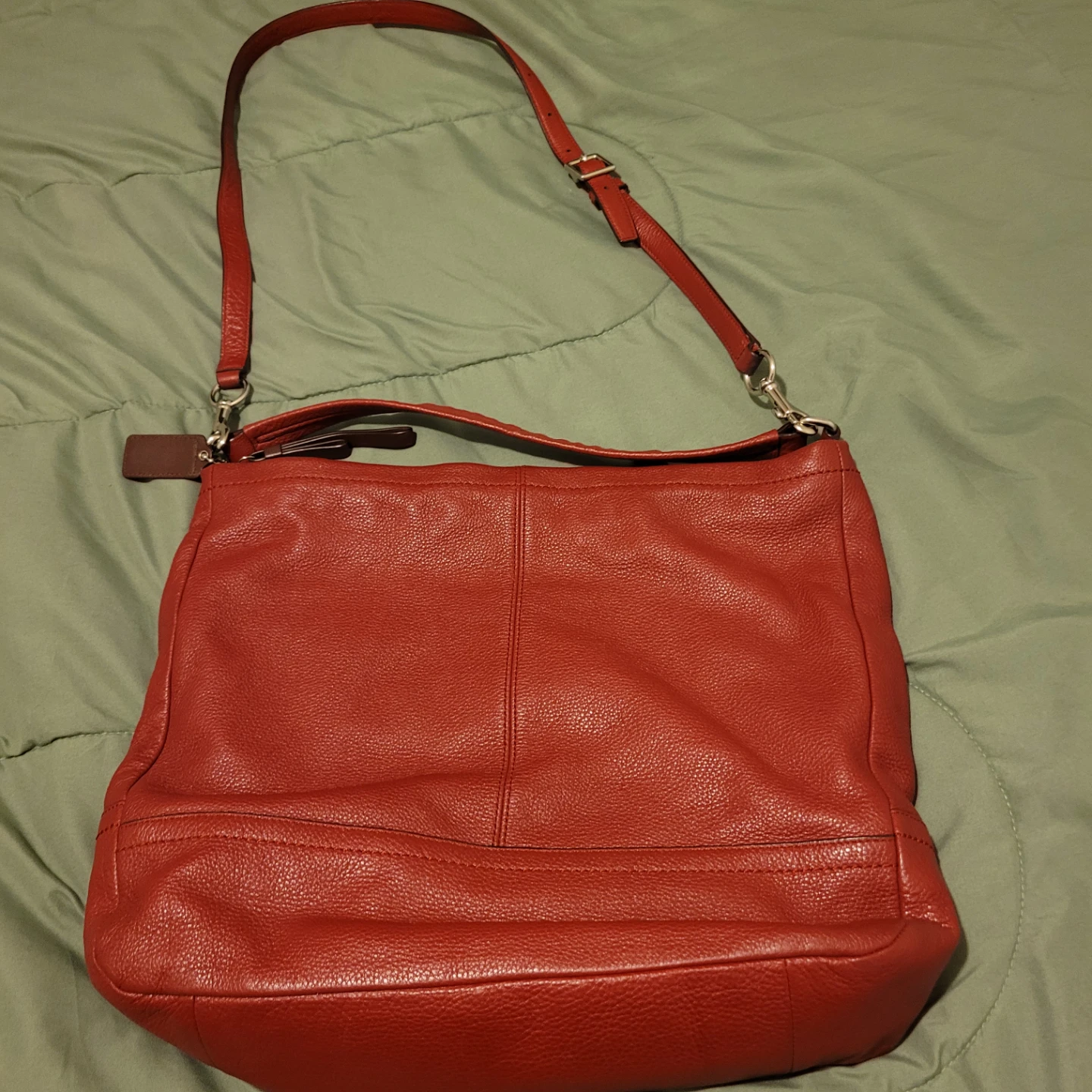Coach Red Leather Shoulder Bag - photo 2