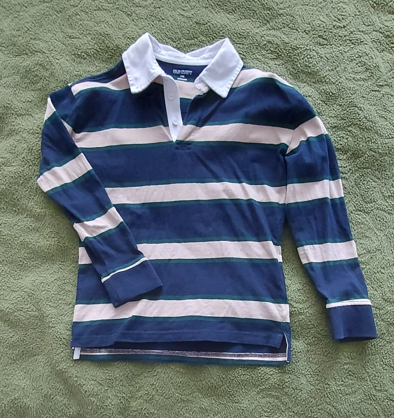 Kid's Old Navy Striped Rugby Shirt - Size M (8)