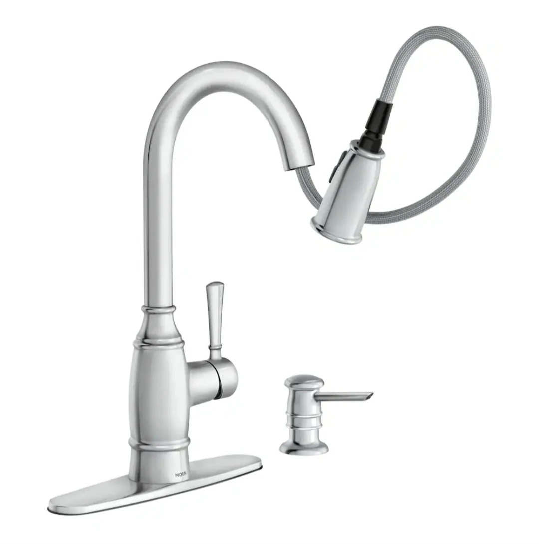 Moen Noell kitchen faucet with soap dispenser - photo 2
