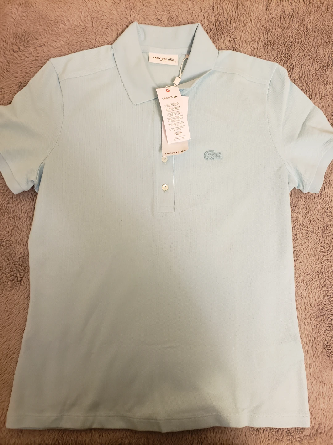 Lacoste Slim Fit Polo Shirt - Light Blue - photo 2