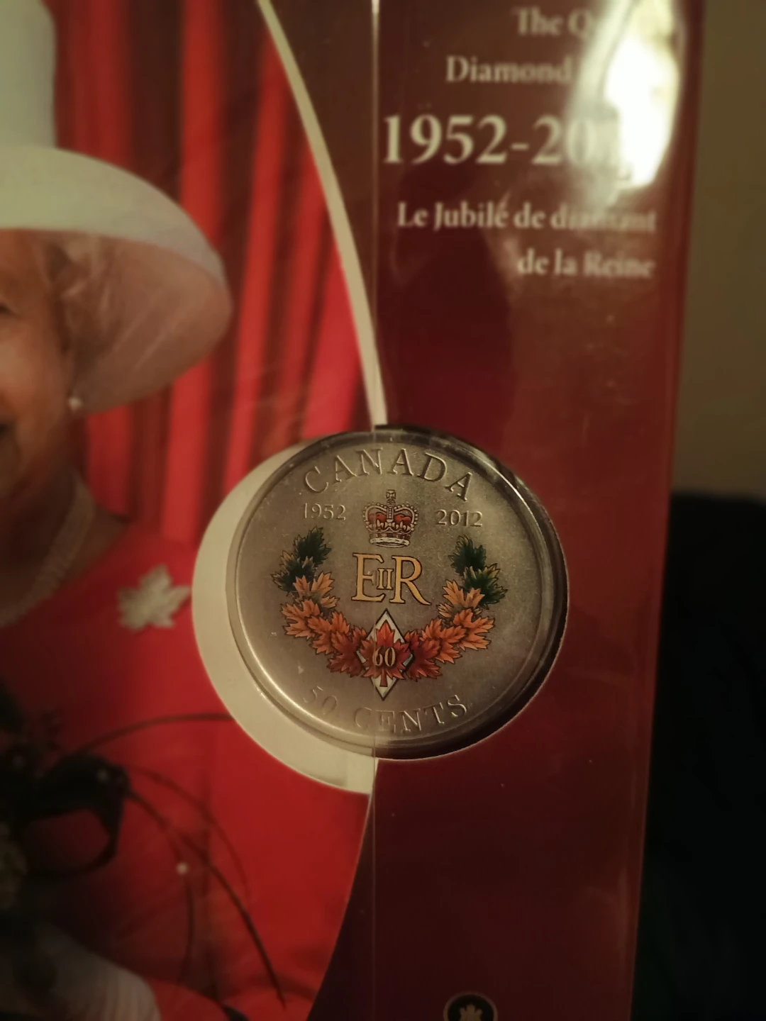2012 Canada Diamond Jubilee 50 Cents Coin
