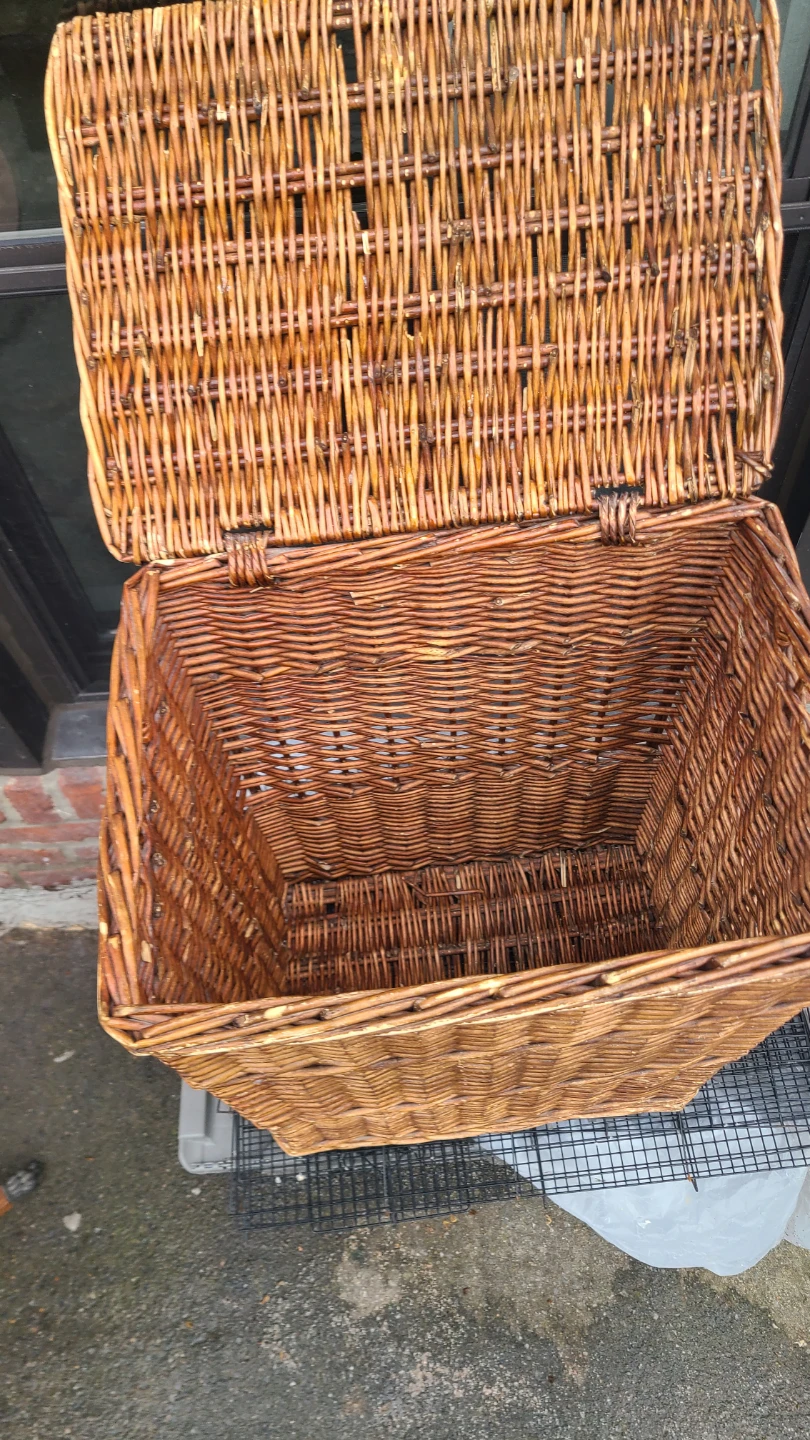 Wicker Storage Basket with Lid - photo 4