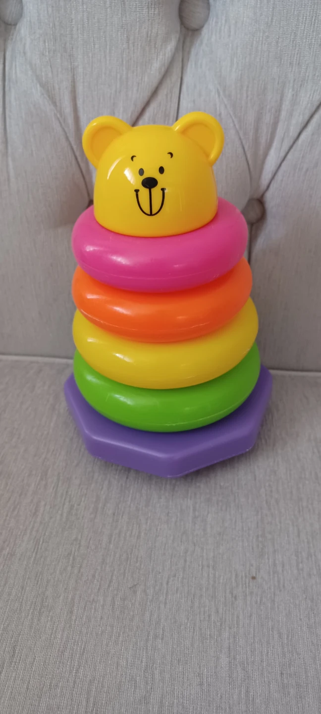 Stacking Ring Toy with Bear Head