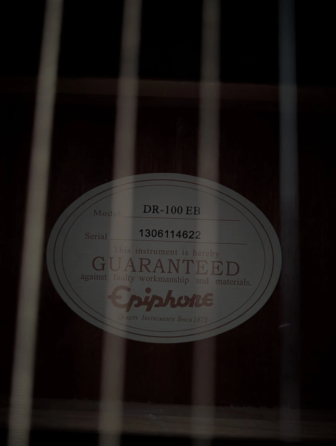 Epiphone DR-100 EB Acoustic Guitar with Gig Bag - photo 4