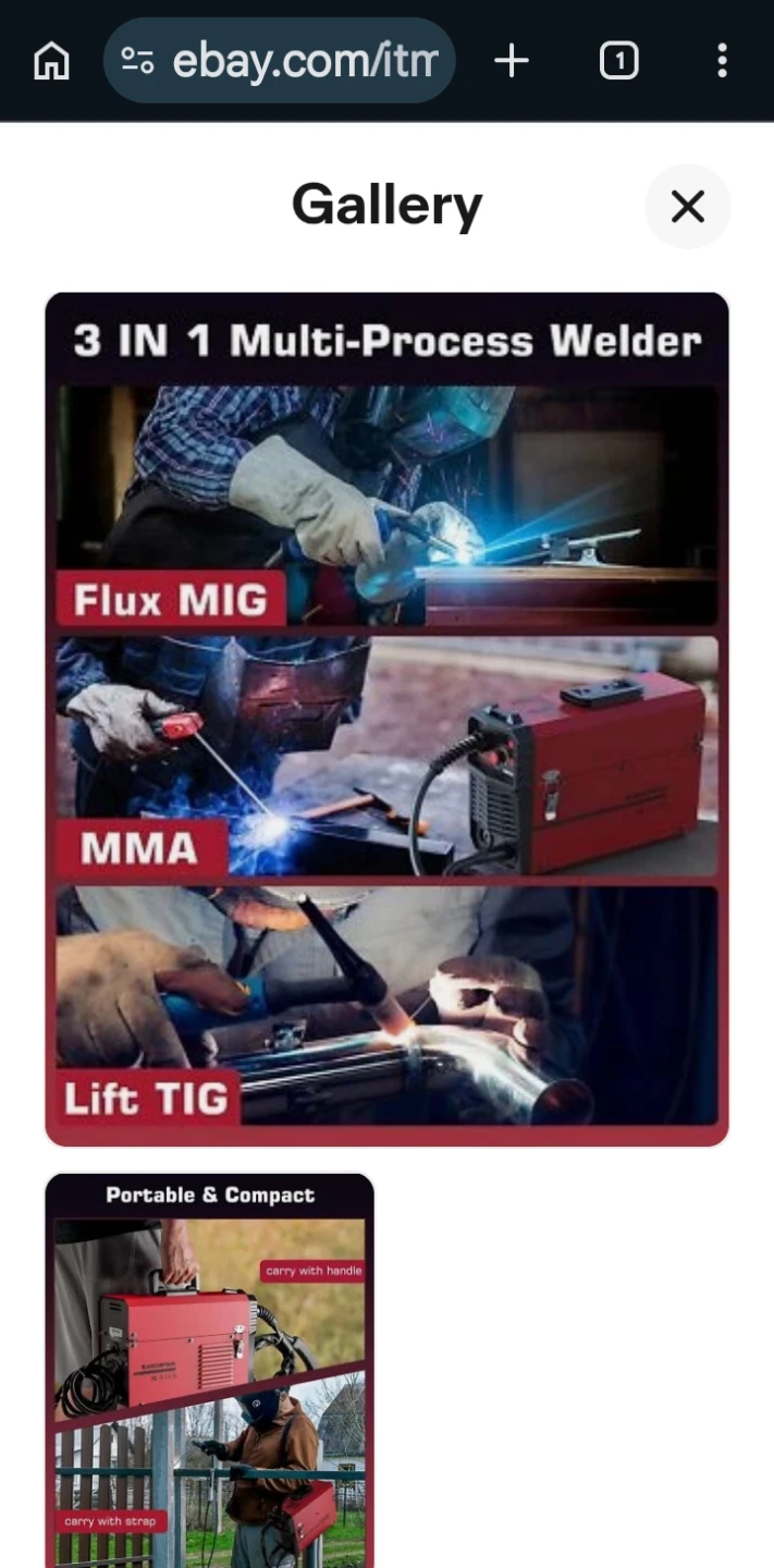 ARCCAPTAIN 130A MIG Welder - 3 in 1 Flux Core/MIG/Lift TIG - photo 5