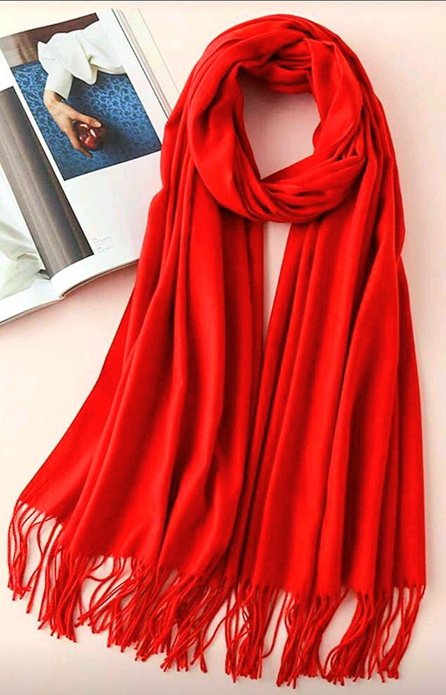 🧣Soft Red Scarf🧣