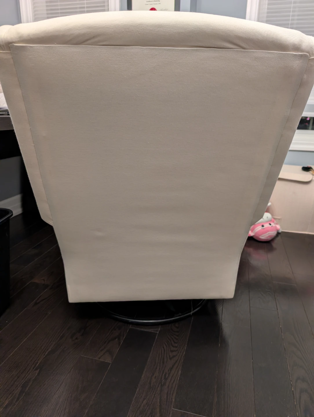 Cream Wingback Accent Chair - photo 3