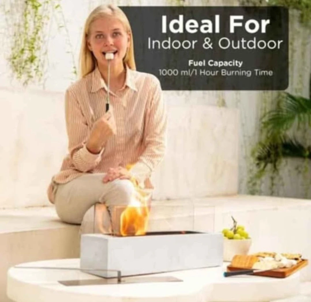 Tabletop Fire Pit Smores Maker Kit Indoor & Outdoor with .....