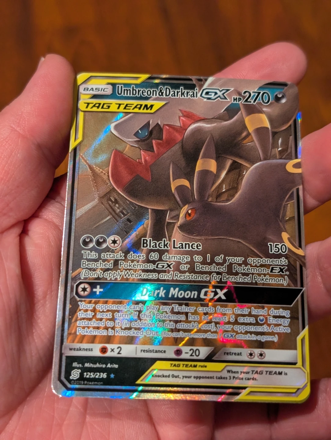 Umbreon & Darkrai GX Unified Minds 125/236 - Pokemon - photo 3