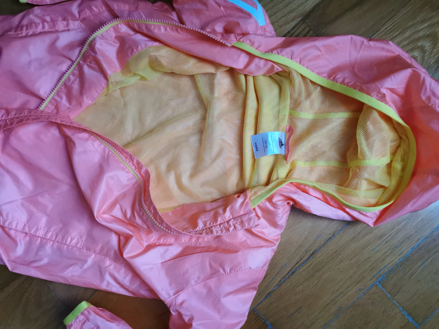 Adidas Pink Lightweight Hooded Windbreaker Jacket - photo 2