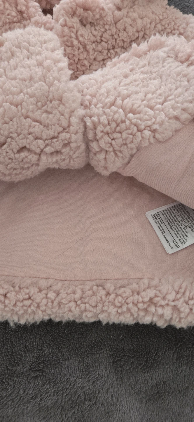 Baby Gap Pink Sherpa Jacket with Hood 0-3 Months - photo 3