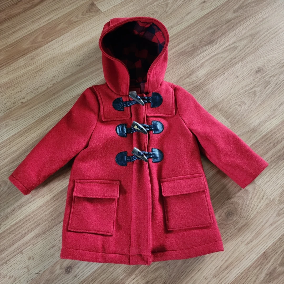 Baby Gap Toddler Red Duffle Coat 2T