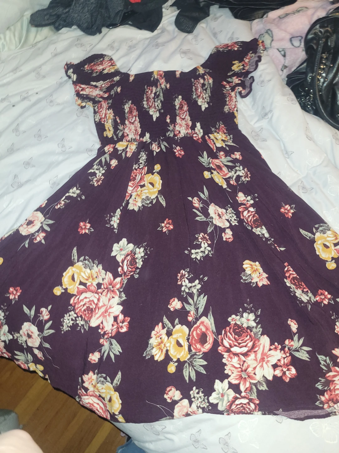 Women's Floral Off-the-Shoulder Dress