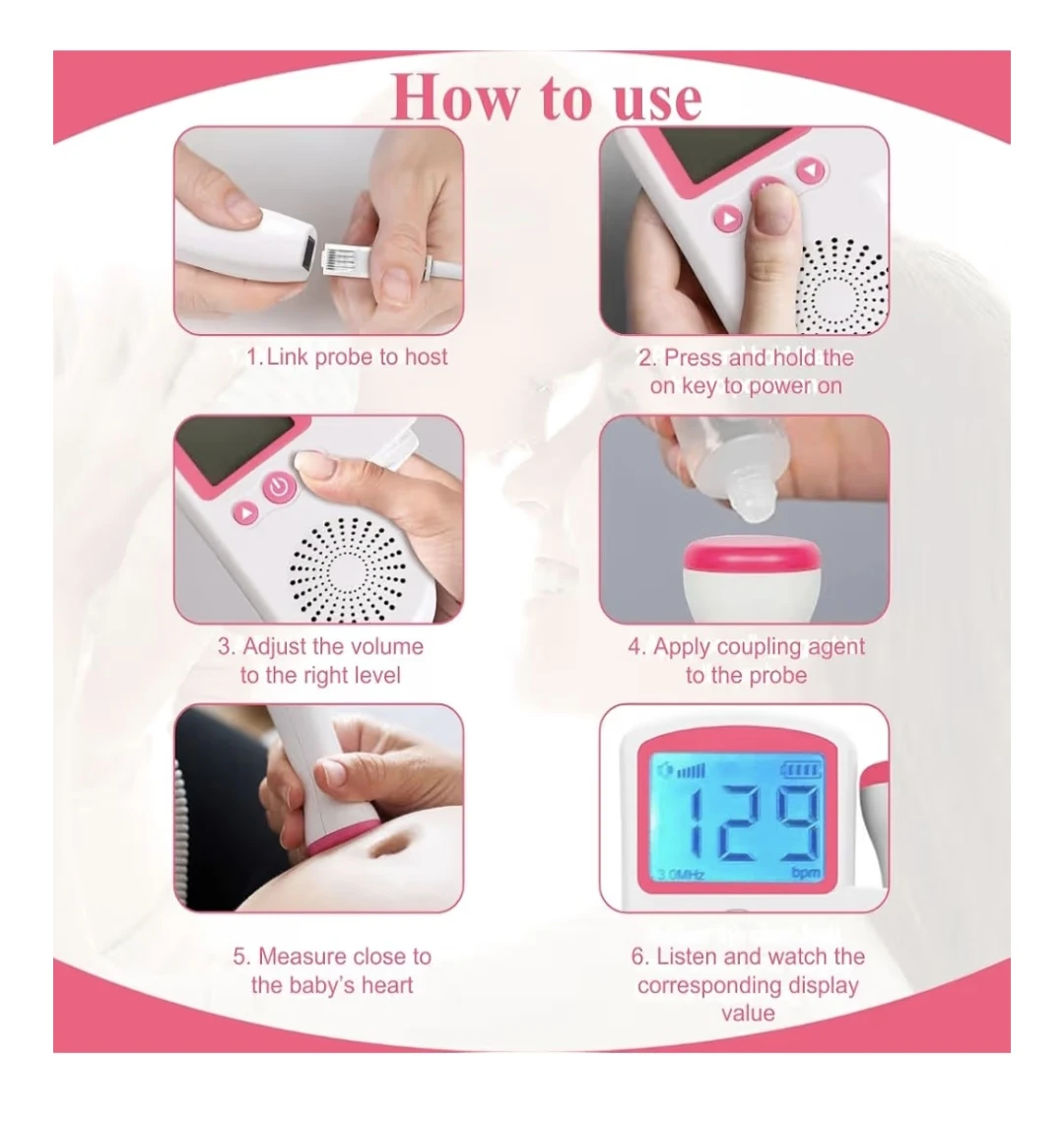 Handheld Prenatal Listening Device for Pregnancy Heart Rate - photo 4
