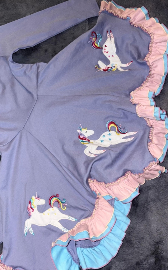 Lemon Loves Lime Girls Unicorn Dress Size 4 - photo 4