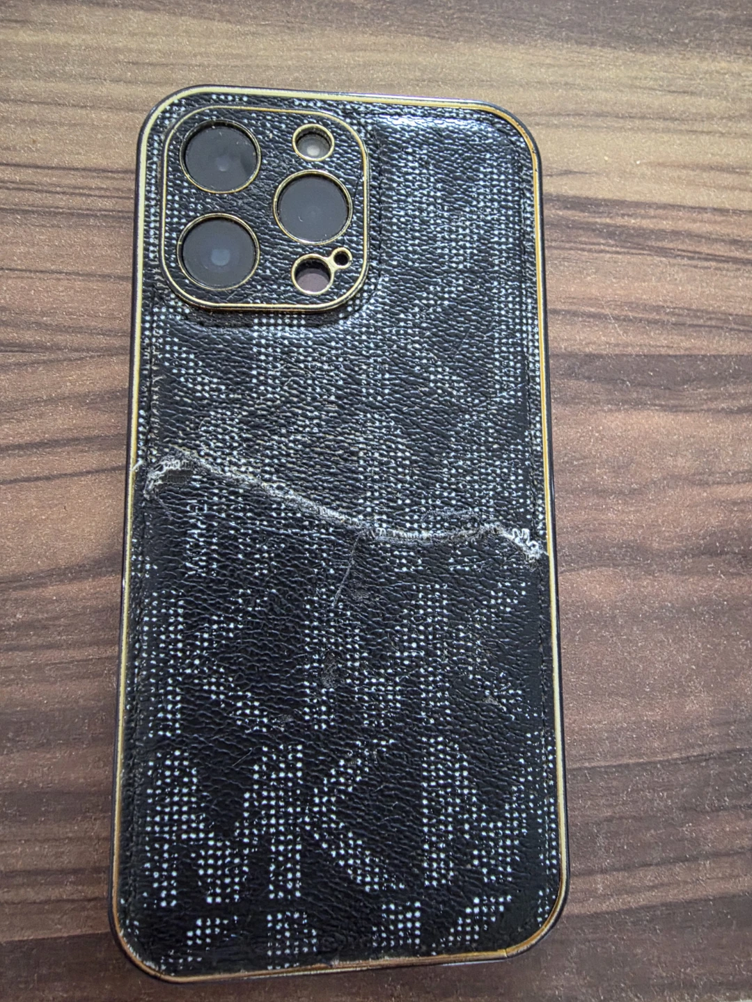 iPhone 14 Pro Max Case - Black Monogram Pattern - photo 3