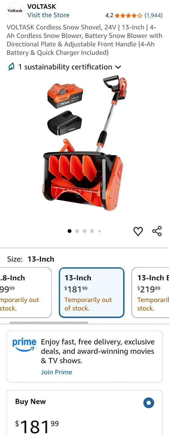 Voltask Snow Shovel - photo 5
