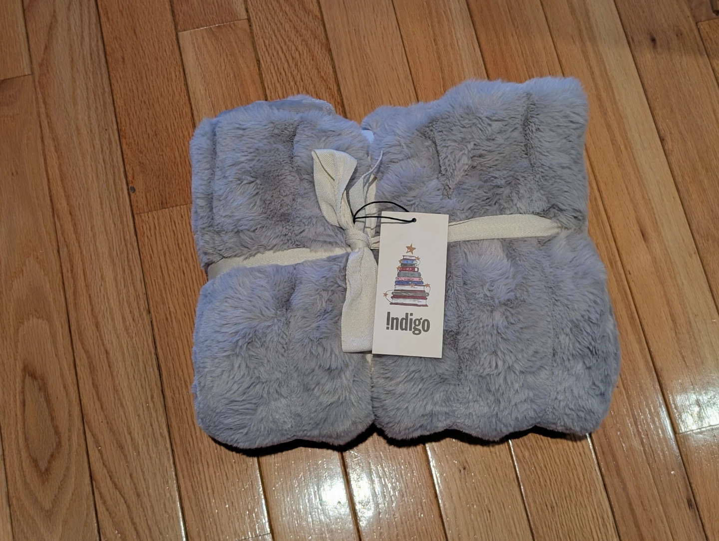 Indigo Faux Fur Throw Blanket