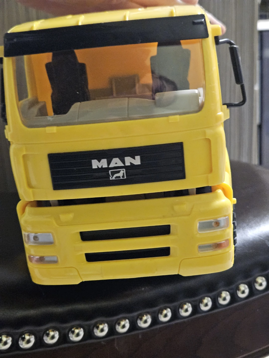Yellow MAN Cement Mixer Toy Truck - photo 4
