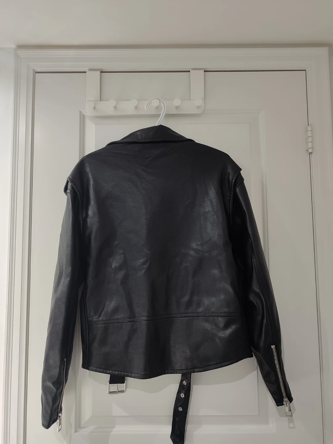 MANGO Black Faux Leather Moto Jacket - photo 2