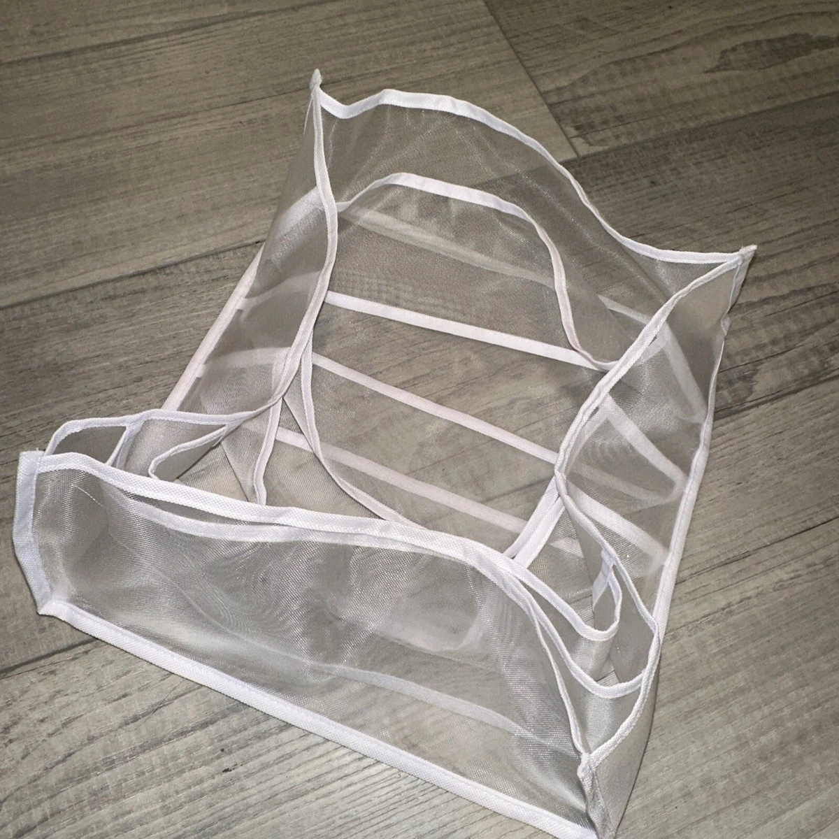 Set of 3 White Mesh Organizers - photo 3