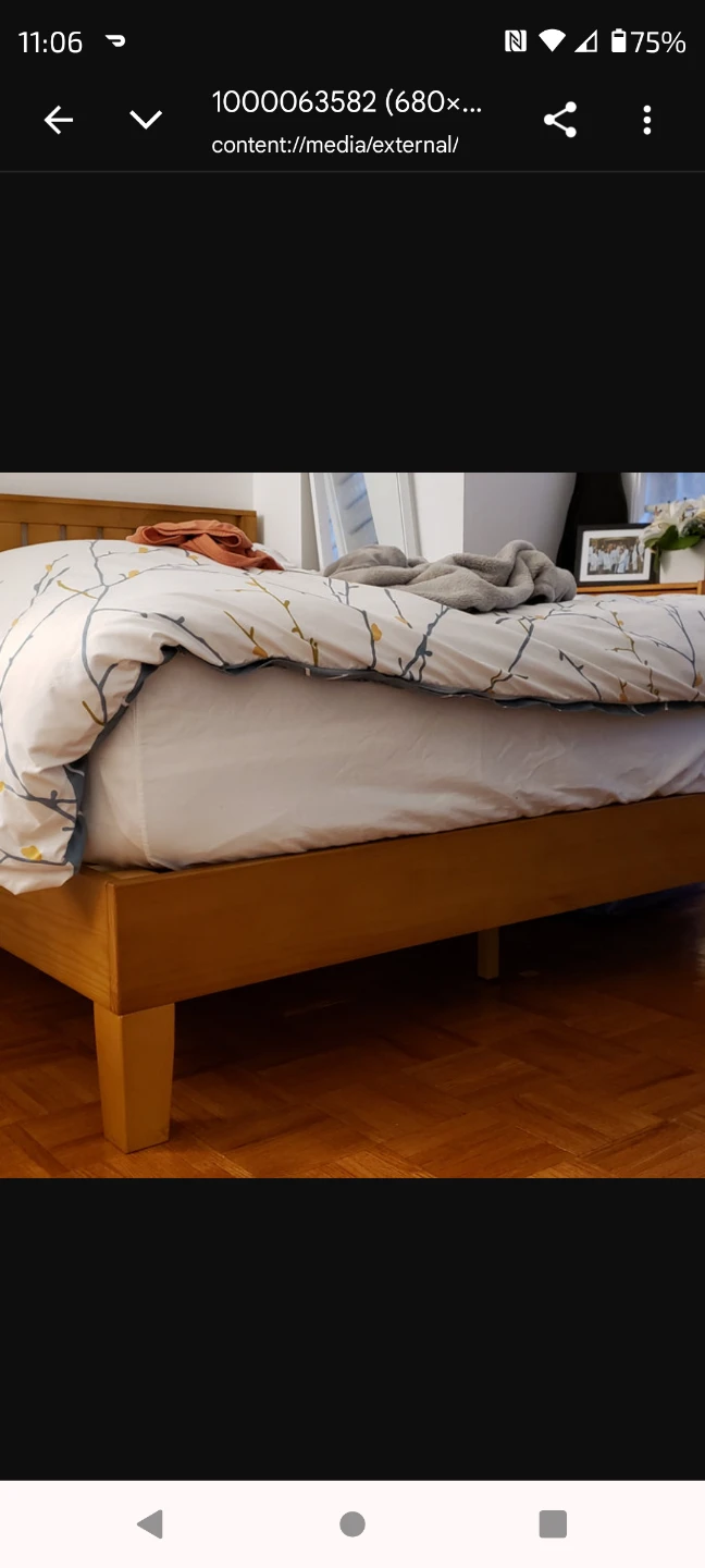 Wooden king Bed Frame - photo 3
